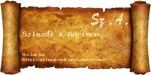Szlezák Adrienn névjegykártya
